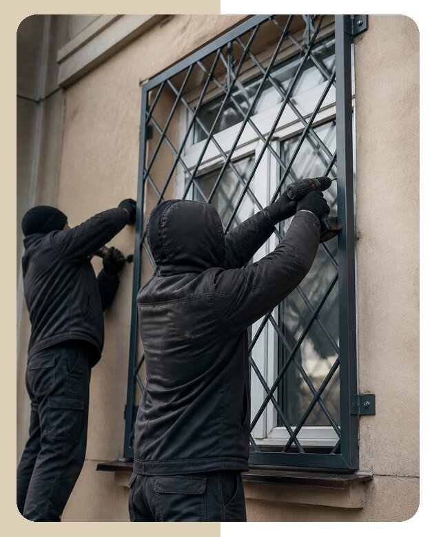Установка антивандальных решеток на окна в Карасуке
